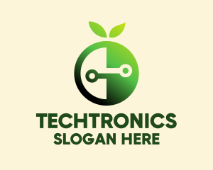 Electronics - Green Fruit Electronics Brand logo design