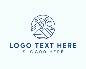 Logistics - Airplane Aviation Forwarding logo design