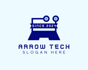 Tech Circuit Laptop logo design