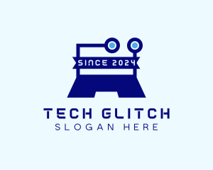 Tech Circuit Laptop logo design