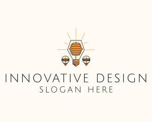 Innovation Electric Bulb logo design