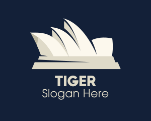 Concert - Sydney Opera House Australia Landmark logo design