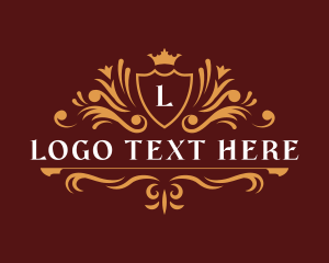 Vintage - Luxury Royalty Shield logo design