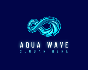 Modern Infinity Wave logo design