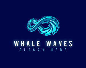 Modern Infinity Wave logo design