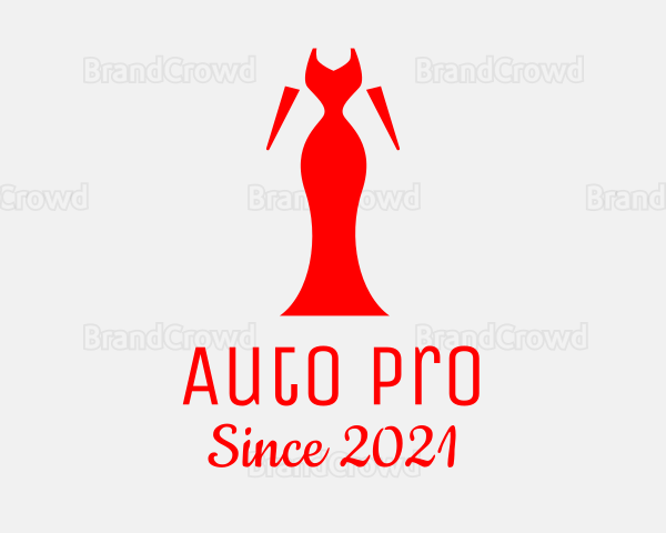 Red Elegant Dress Logo