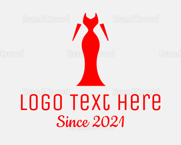 Red Elegant Dress Logo