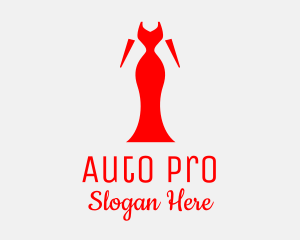 Red Elegant Dress Logo