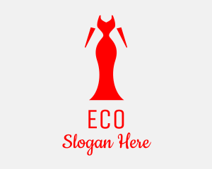 Red Elegant Dress Logo