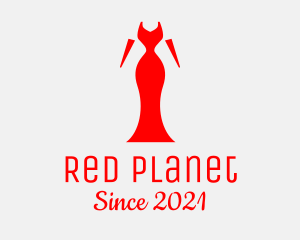 Red Elegant Dress logo design