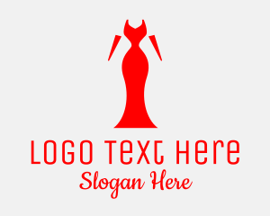 Red Elegant Dress Logo