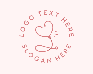 Pod - Heart Stethoscope Physician logo design
