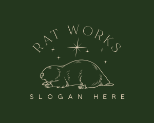 Mole Rodent Animal logo design