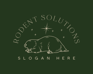 Mole Rodent Animal logo design