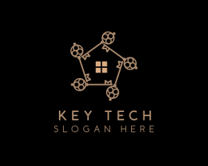 Home Housing Key logo design