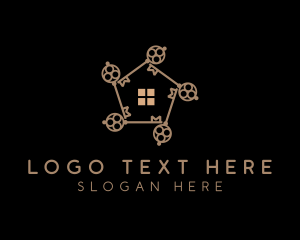 Luxury - Home Housing Key logo design