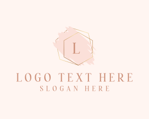 Pink - Feminine Watercolor Makeup logo design