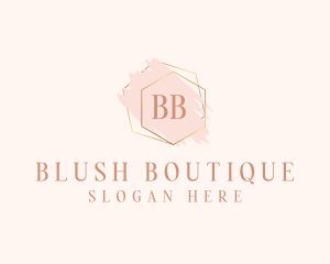 Blush - Feminine Watercolor Makeup logo design