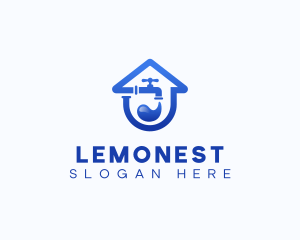 Faucet Water Plumbing Logo