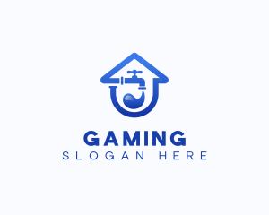 Faucet Water Plumbing Logo