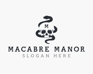 Skull Snake Venom logo design