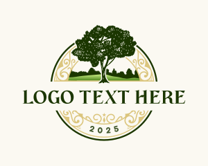 Scenic - Kentucky Tulip Tree Lumber logo design