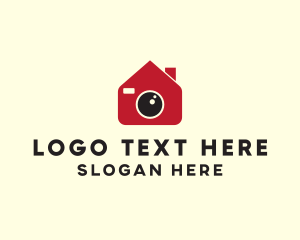 Photographer - Camera Lens House logo design