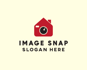 Capture - Camera Lens House logo design