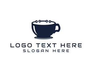 Cappuccino - Tech Coffee Mug logo design