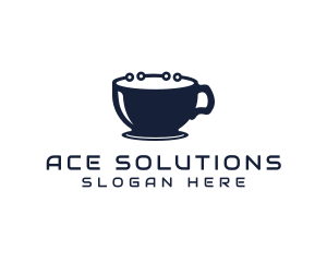 Hot Chocolate - Tech Coffee Mug logo design