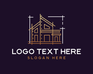 Blueprint - Architecture Draft Blueprint logo design