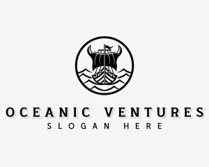 Viking Ship Adventure logo design