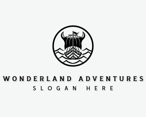 Viking Ship Adventure logo design