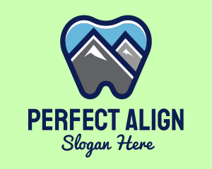 Braces - Mountain Peak Dental logo design