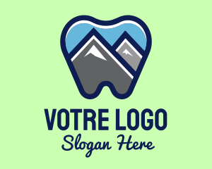 Himalayas - Mountain Peak Dental logo design