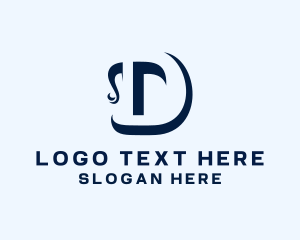 Letter D - Stylish Curl Boutique logo design