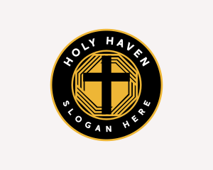 Holy Cross Christianity logo design