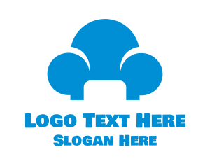 Soft - Blue Cloud Sofa logo design