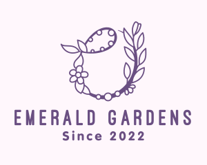 Purple Flower Decor  logo design