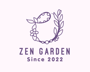 Purple Flower Decor  logo design