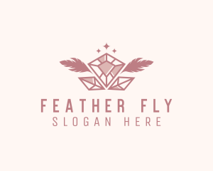 Feather Sparkle Jewelry logo design