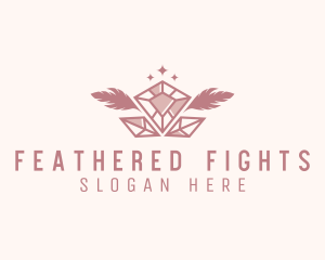 Feather Sparkle Jewelry logo design