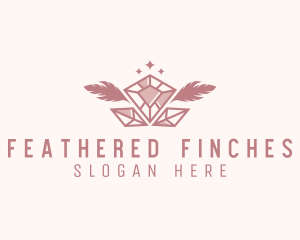 Feather Sparkle Jewelry logo design