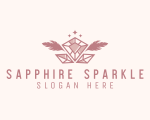 Feather Sparkle Jewelry logo design