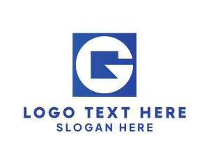 Memorable - Blue Square G logo design