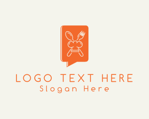 Message - Restaurant Gourmet Chat logo design