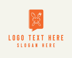 Food Blog - Restaurant Gourmet Chat logo design