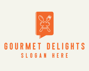 Restaurant Gourmet Chat logo design