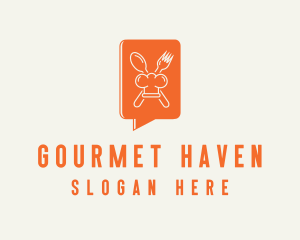 Restaurant Gourmet Chat logo design