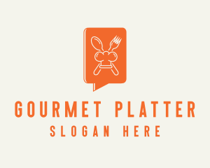 Restaurant Gourmet Chat logo design